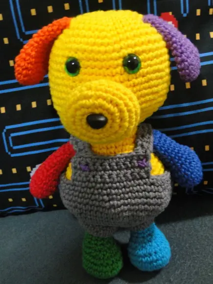 Cachorro em crochê