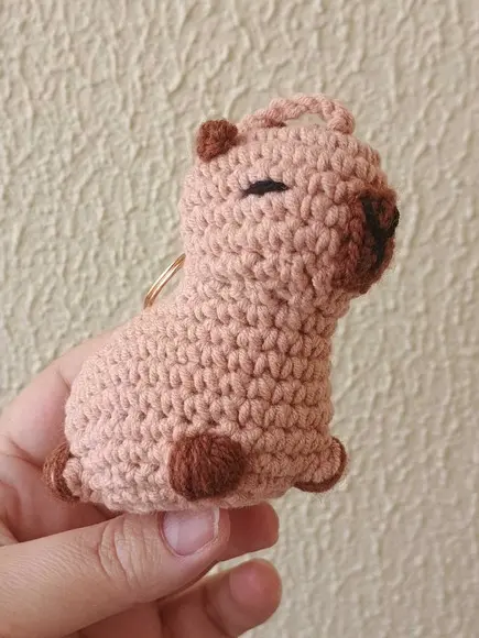 Chaveiro de Crochê Capivara - 10und