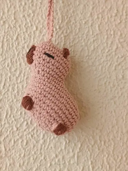 Chaveiro de Crochê Capivara - 10und
