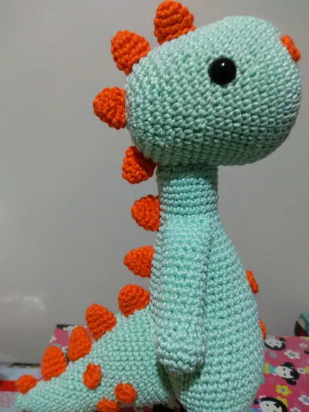 Dinossauro de Crochê