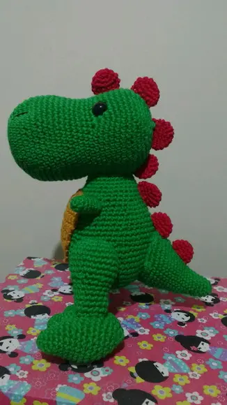Dinossauro Trex em Crochê