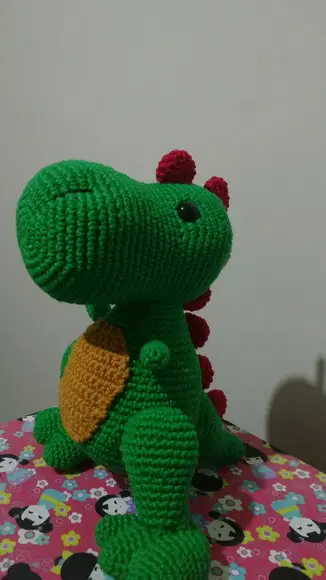 Dinossauro Trex em Crochê