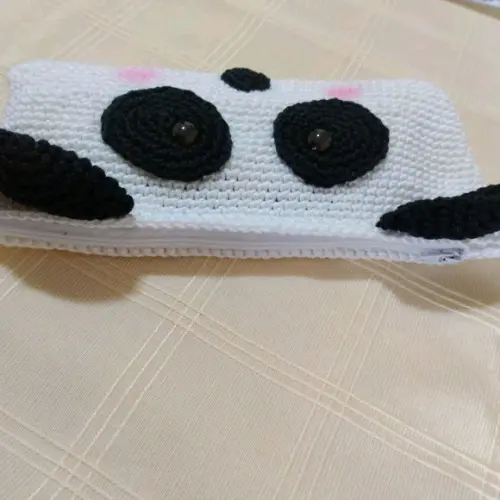 Estojo Escolar de Crochê