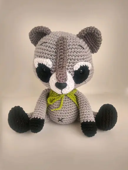 Guaxinim Amigurumi