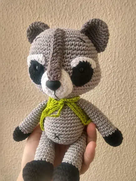 Guaxinim Amigurumi