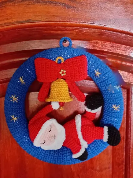 Guirlanda de Natal em Crochê