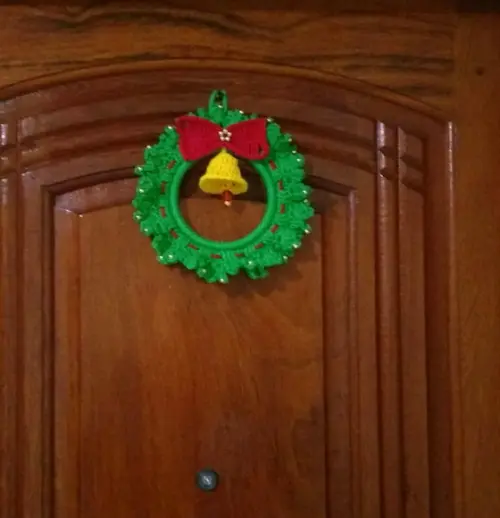 Guirlanda de Natal em Crochê - Promoçâo