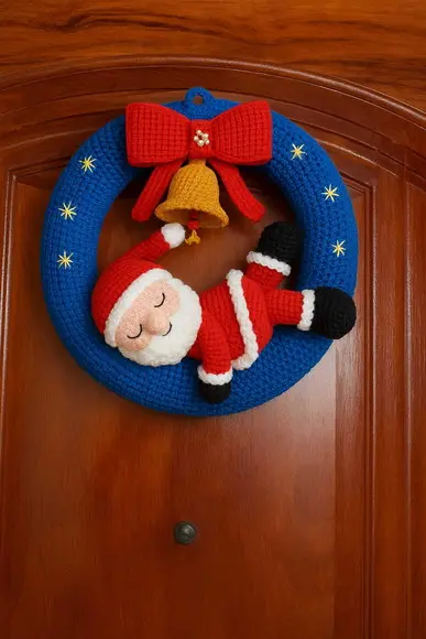 Guirlanda de Natal em Crochê