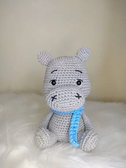 Hipopótamo Amigurumi