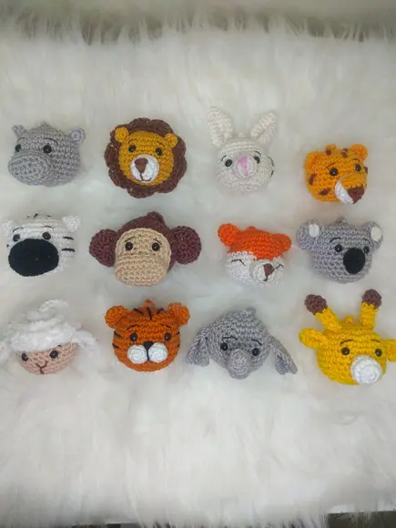 Kit 20 Chaveiros Bichinhos- Lembrancinhas Amigurumi