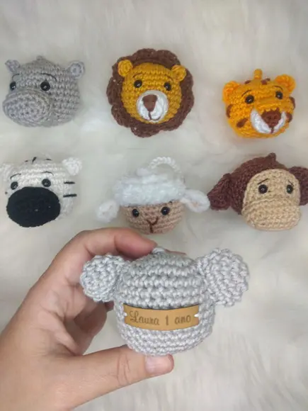 Kit 20 Chaveiros Bichinhos- Lembrancinhas Amigurumi