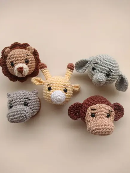 Kit 85 Chaveiro Safari - Lembrancinha Amigurumi