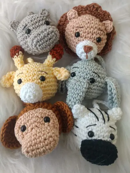 Kit 85 Chaveiro Safari - Lembrancinha Amigurumi