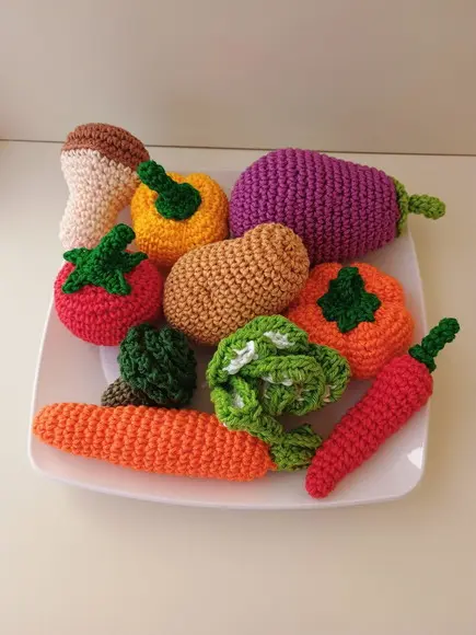 Kit Legumes Amigurumi - 10und