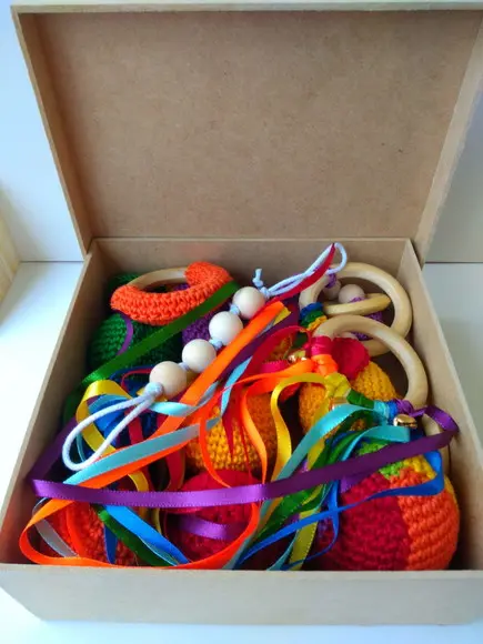 Kit Montessori 10 Itens - Caixa mdf