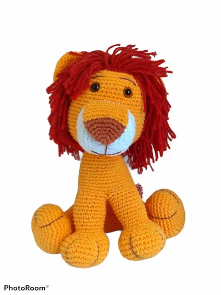 Leão em crochê (Amigurumi)