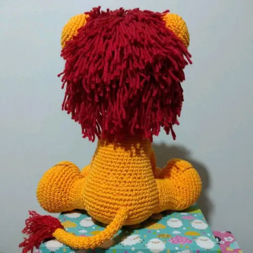 Leão em crochê (Amigurumi)