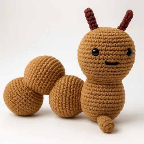 Minhoca em Crochê (amigurumi)