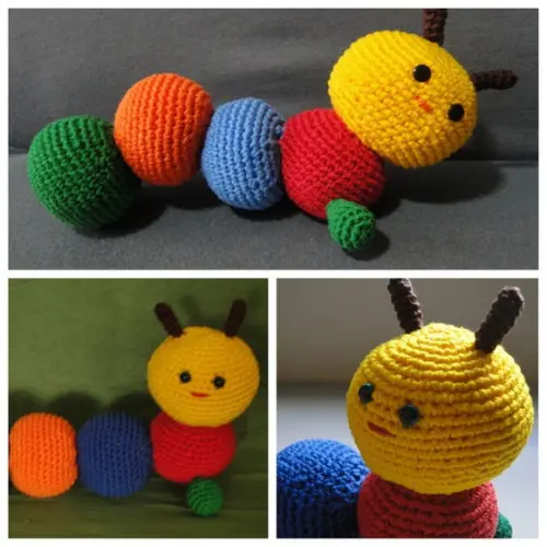 Minhoca em Crochê (amigurumi)