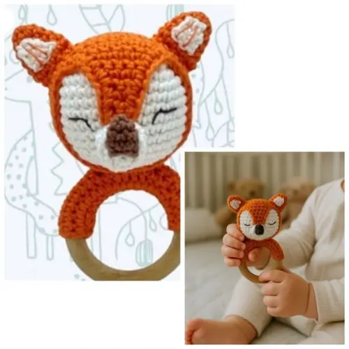 Mordedor Amigurumi Raposa