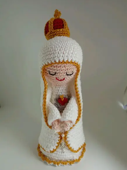Nossa Senhora de Fátima em Crochê