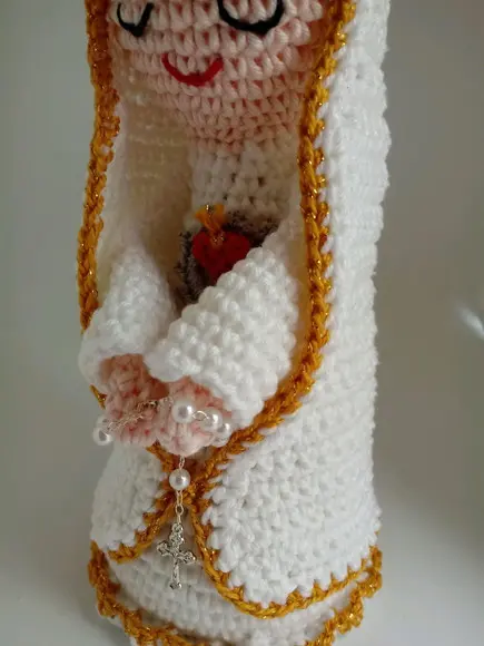Nossa Senhora de Fátima em Crochê
