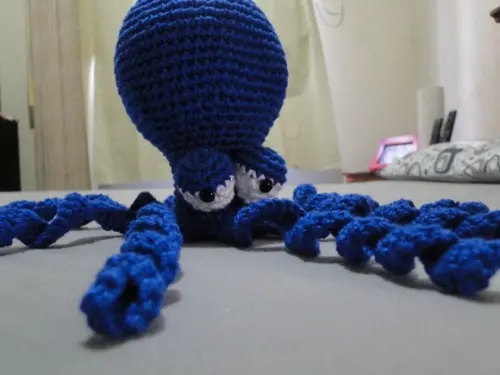 Polvo Amigurumi para Recém Nascido