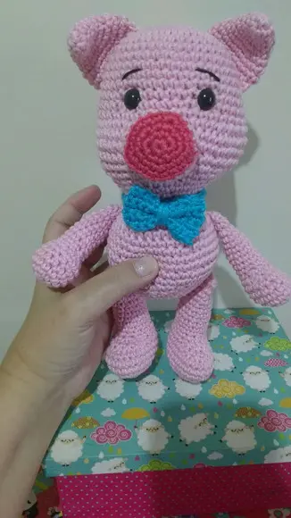Porquinho em Crochê