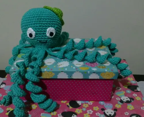 Polvo Amigurumi para Recém Nascido