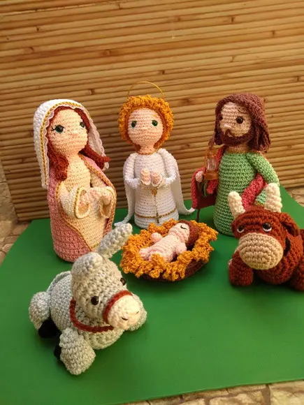 Presépio Amigurumi - 8 Peças