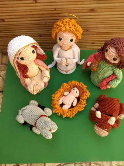 Presépio Amigurumi - 8 Peças