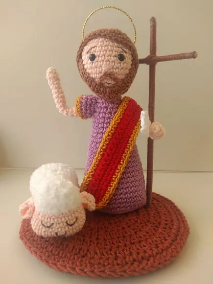 São João Batista em crochê