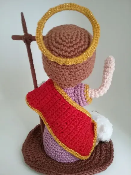 São João Batista em crochê