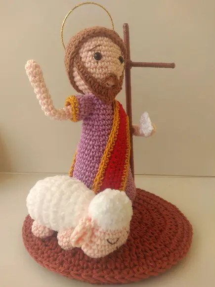 São João Batista em crochê