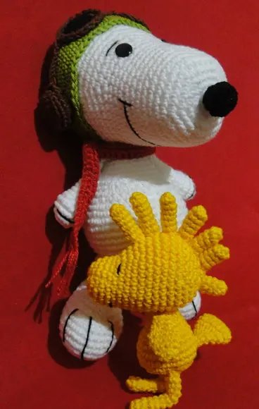 Snoopy Aviador E Woodstock