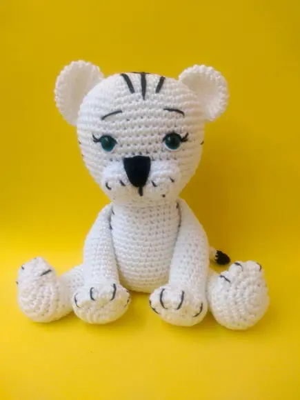 Tigre Branco Amigurumi