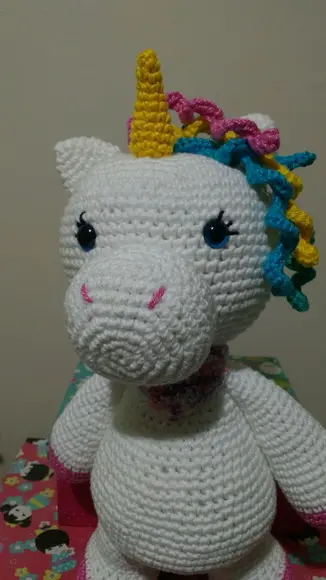 Unicórnio de crochê