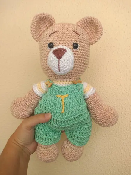 Urso Personalizado Amigurumi - 30cm