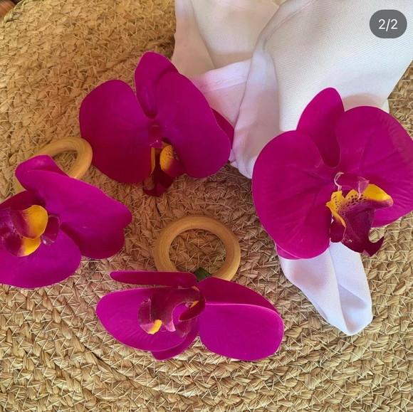 105 Porta Guardanapo Orquídea Fúcsia
