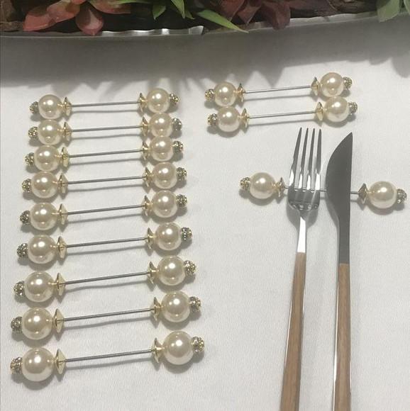 12 Descanso de Talher Pérolas