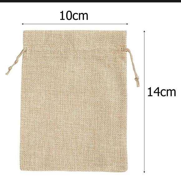 60 Saquinhos de Juta Lembrancinha 10x14