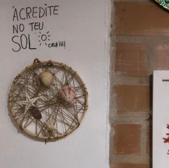Bastidor de Conchas Decoração