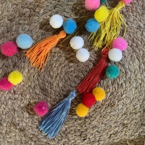 Chaveiro de Bolsa pompons