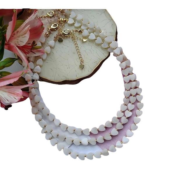 Chocker Coração Madrepérola