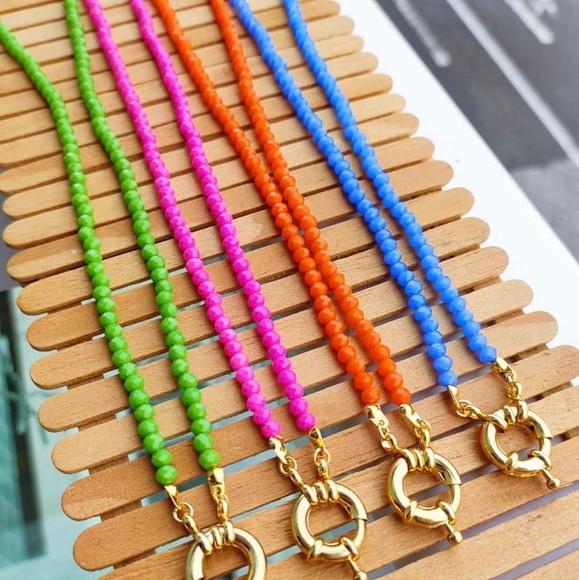 Chocker gargantilha fecho boia