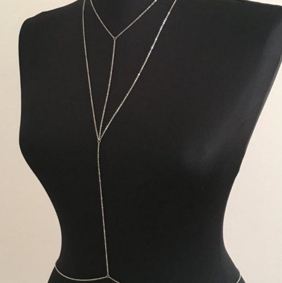 Colar De Corpo Body Chain Correntes