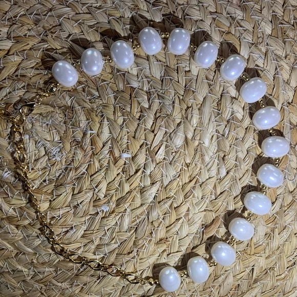 Colar pérolas de água doce