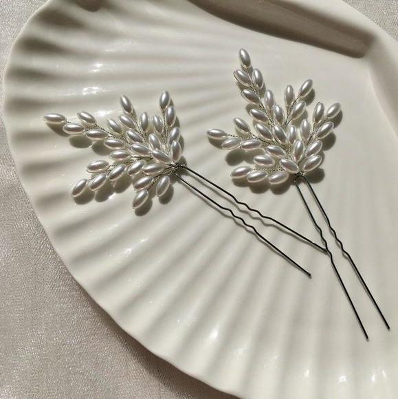 Grampinhos de pérolas arroz