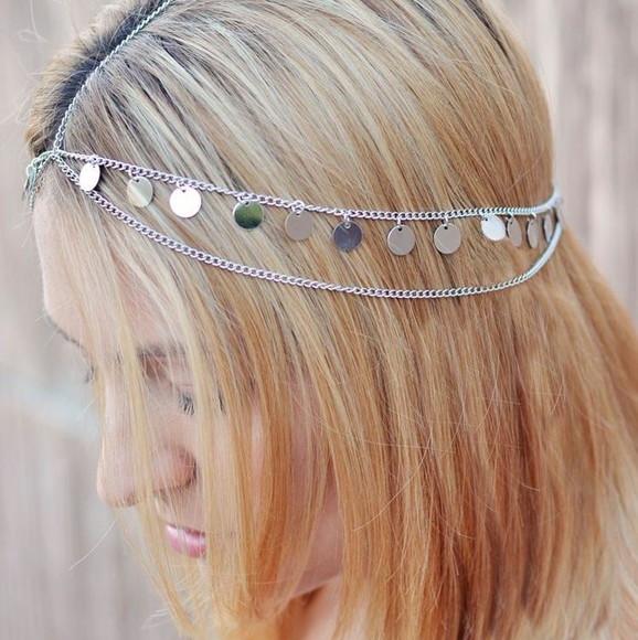 Headband Corrente e Medalhas