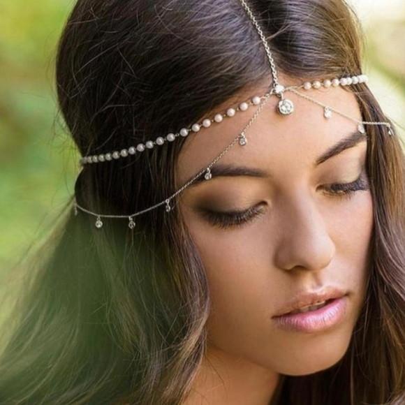 Headchain Pérolas e Cristais